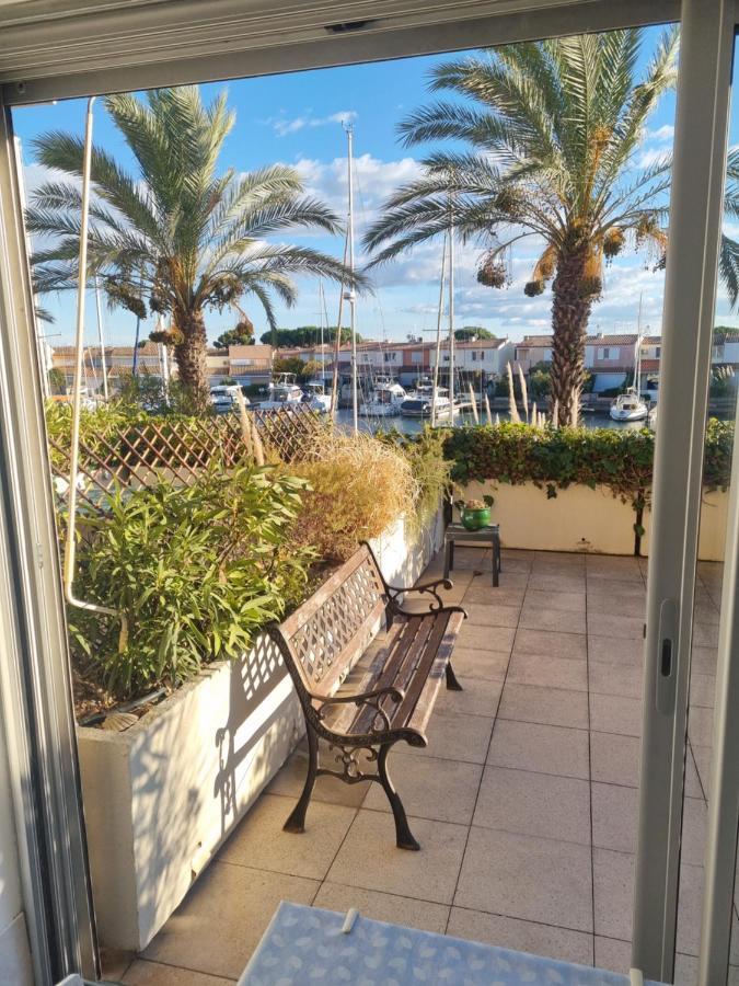 Cap Capistol Studio Avec Terrasse, Vue Port Agde Exterior foto